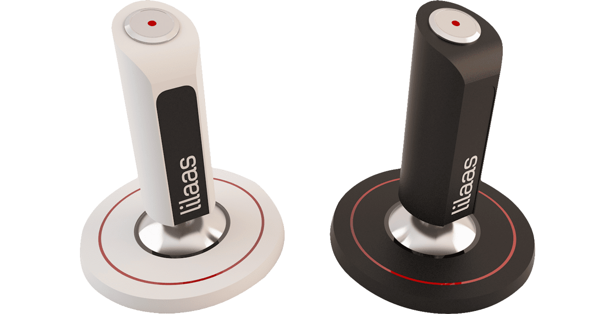 picture shows two joysticks made by lilaas
